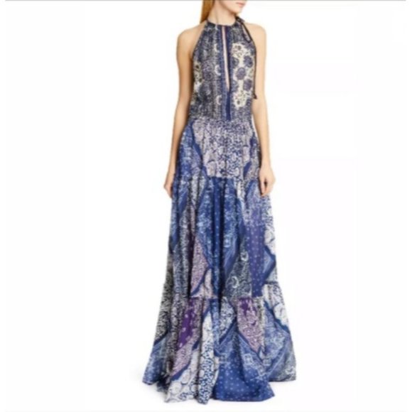 ✨ HP✨ Halter Dress NWT Paisley Bandana Halter Maxi - Picture 8 of 16